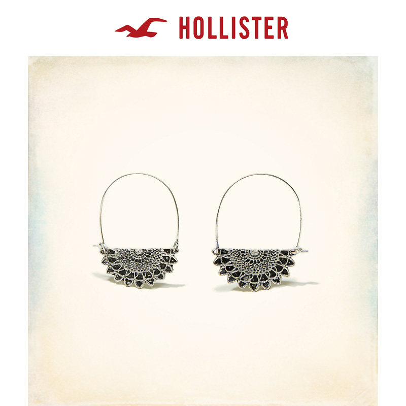 Hollister 银色圈式耳环 女 127119