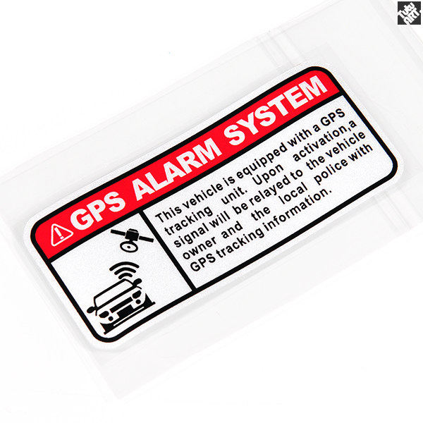 TUTU TUTU CAR STICKERS GPS ALARM Car satellite positioning Anti-theft security warning Reflective stickers Decorative stickers