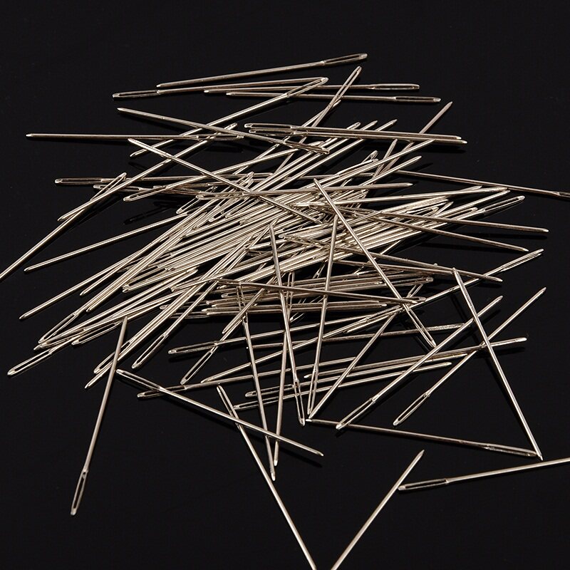 Cross stitch needle 11CT3 strands embroidery grid needle blunt needle silver white needle 100 pieces of hand embroidery special tools
