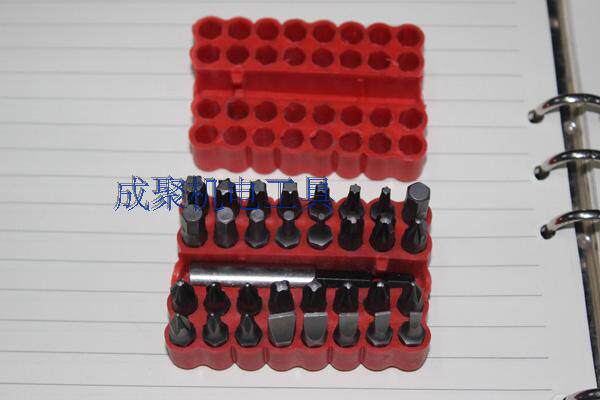 Watch tools, watch repair tools, set tools, combination bit-screwdriver head, 33 pieces set, screwdriver head
