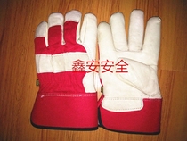 Cowhide cold storage special low-temperature cold-proof antifreeze gloves Winter ice-catching crew special warm wear-resistant gloves