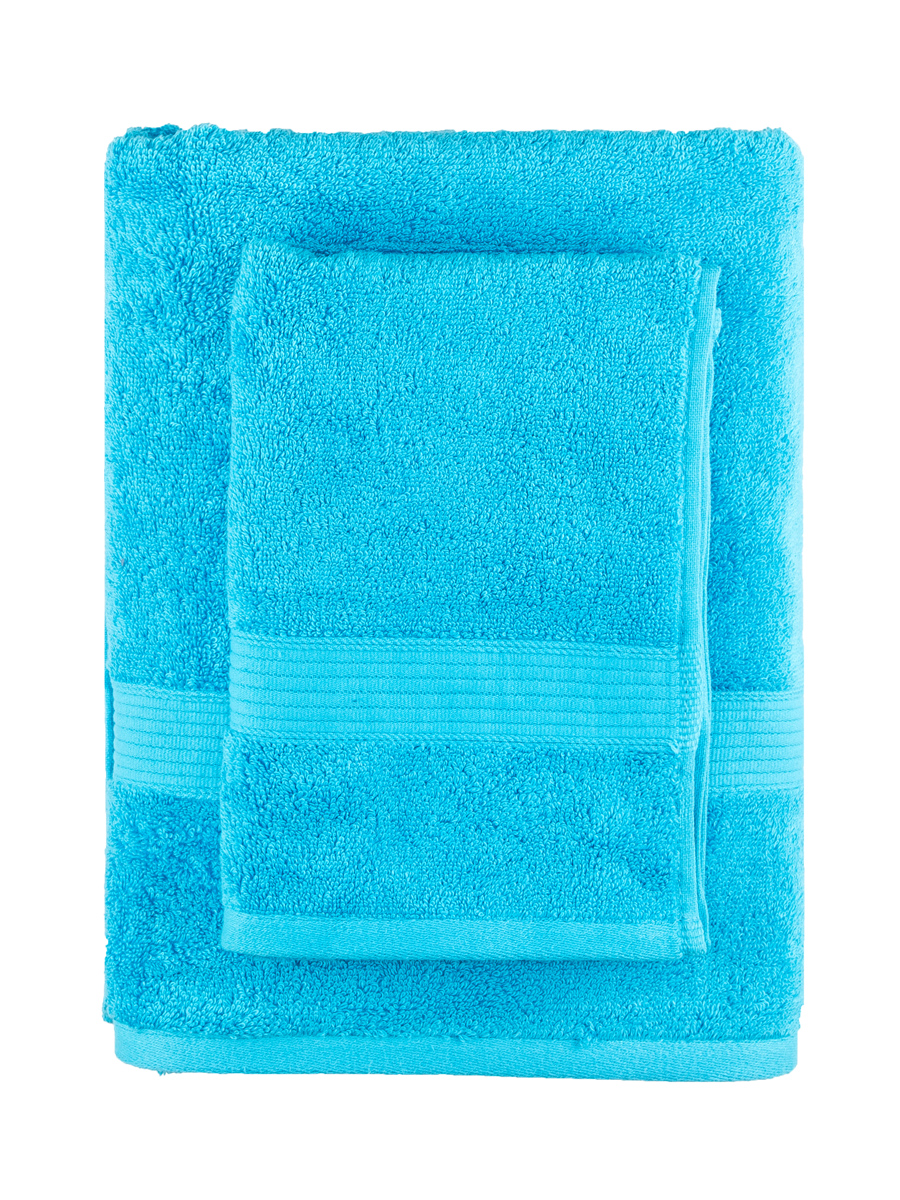 ROYALROSE 艾希亚蓝色两件装（浴巾*1、面巾*1）