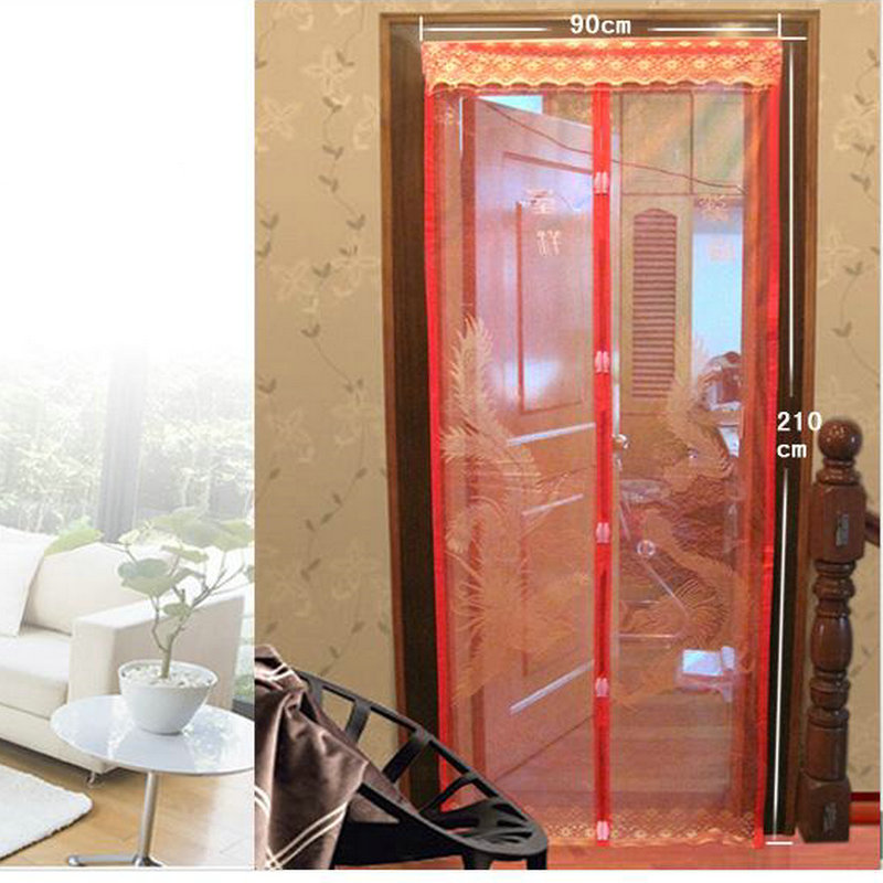 Summer mosquito-proof door curtain magnetic partition gauze door window screen curtain household self-suction magnet for suction mosquito net