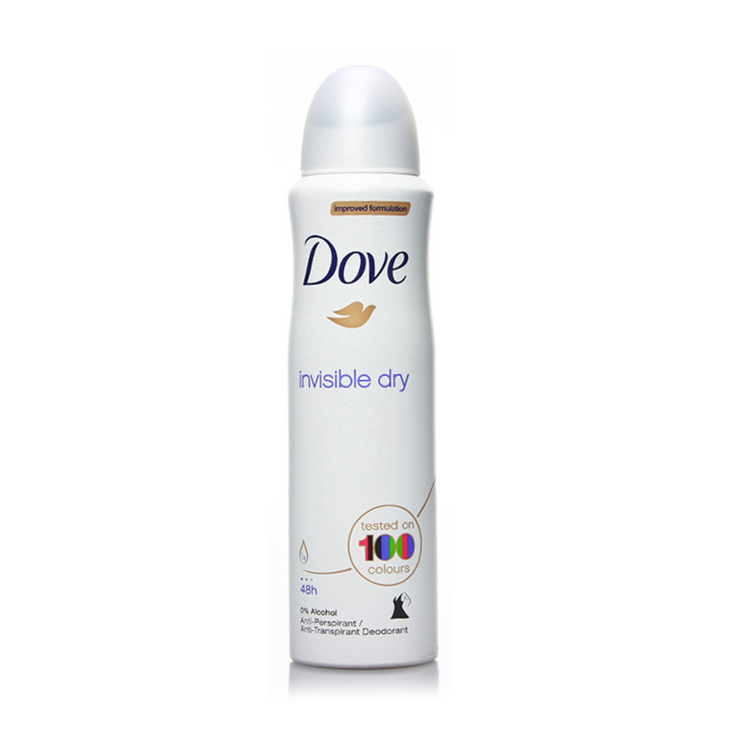 海外直邮 Dove/多芬止汗喷雾隐形干爽150ml 止汗露24小时清新香体