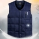 Thương hiệu chống mùa giải trung niên và người già xuống vest nam xuống áo độn bông bố để giữ ấm vest cỡ lớn áo khoác ghi lê nam Áo vest cotton
