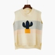 Áo len cổ lọ xương rồng vest vest nữ 2018 mùa thu mới chạm đáy áo len lỏng vest vest áo khoác mùa đông nữ Áo vest
