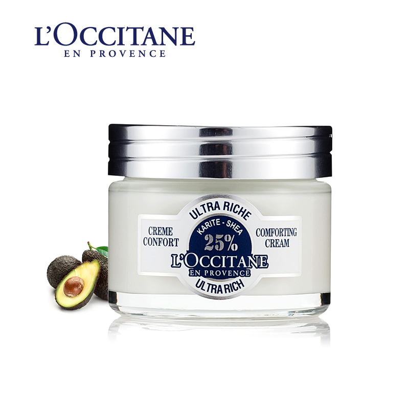 L'occitane/欧舒丹面霜 乳木果丰凝清爽保湿霜50ml 滋润护肤颈霜