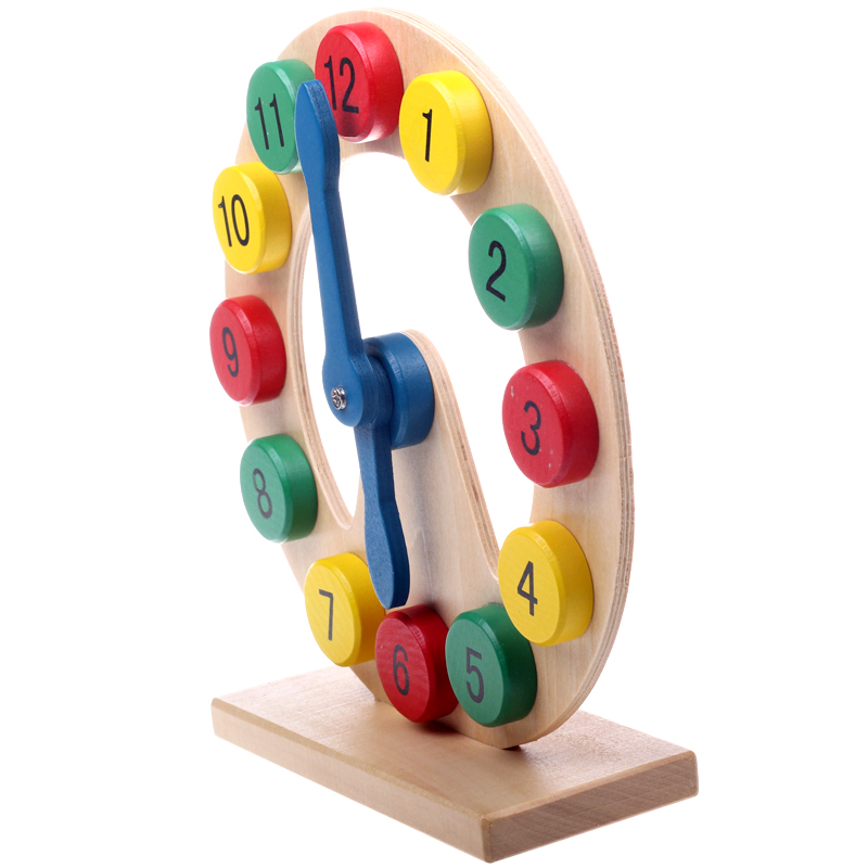 wooden learning clock