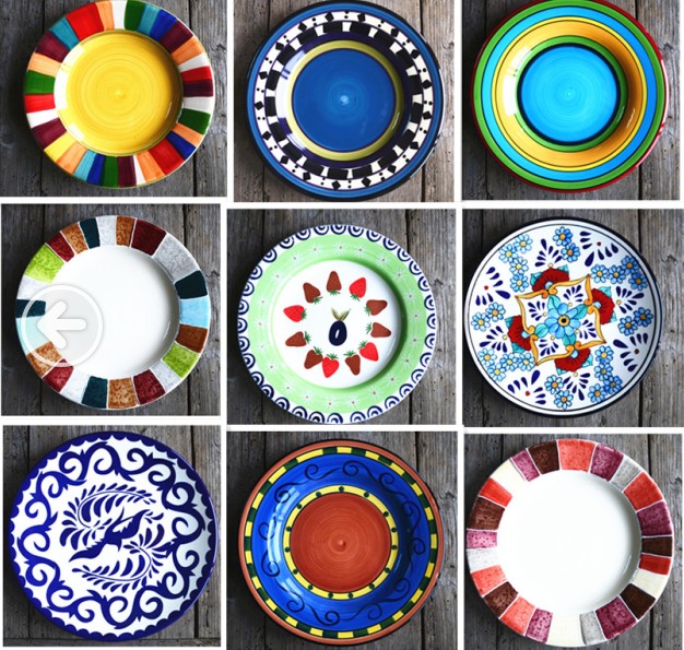 Usd 11 41 Painted Plate Can Be Wall Ceramic 8 5 9 Inch Painted Plate Can Be Wall Ceramic 8 5 9 Inch Flat