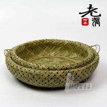 Size Tea Dot Pan Double Layer Bamboo Chicot Dish Jam Pan Snack Pan Nut Tray Snack Pan Tea Dish Tea Dish Tea Dot BASKET
