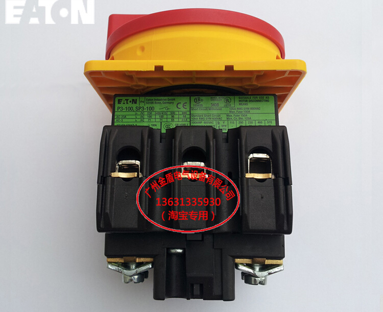 Original ETN Eaton Muller Cam switch 100A Load switch P3-100 EA SVB