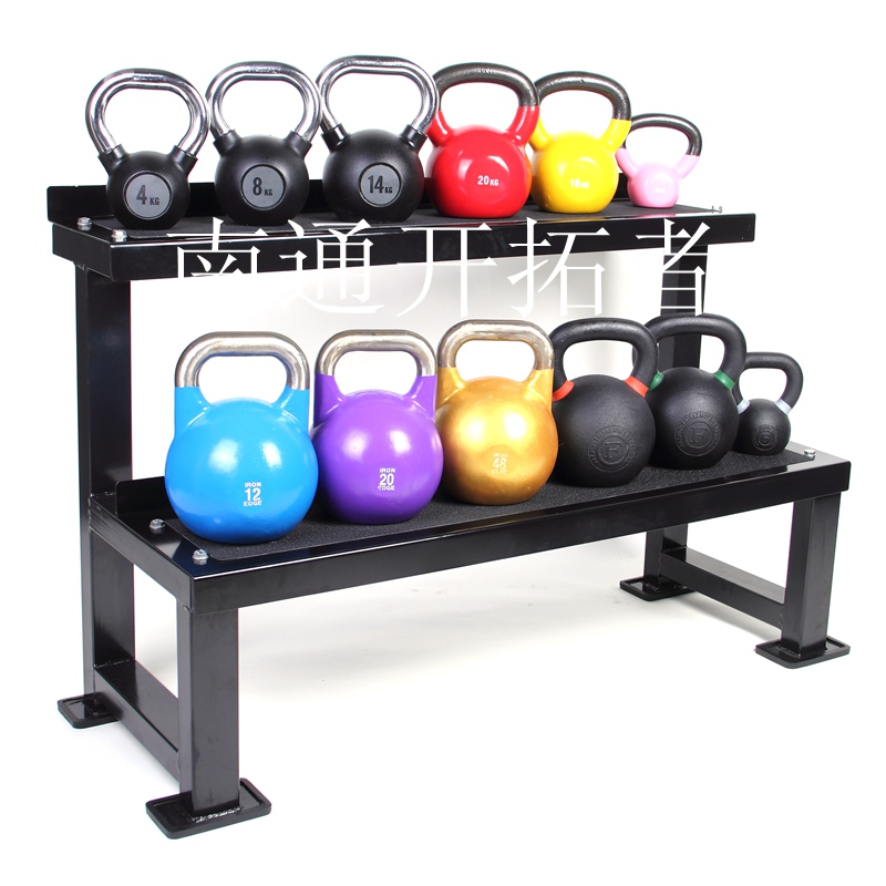 2015 Dumbbell rack double layer steel kettlebell rack Kettlebell rack imported anti-slip stickers KETTLEBELLRACK