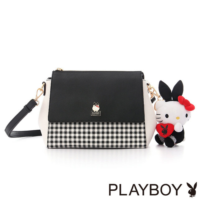Playboy X Hello Kitty Rabbit Girl Katie Series Sloping Backpack (100 hitch) -Taobao