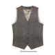 New British retro yuppie men's fashion business slim plaid suit vest men's casual dress waistcoat