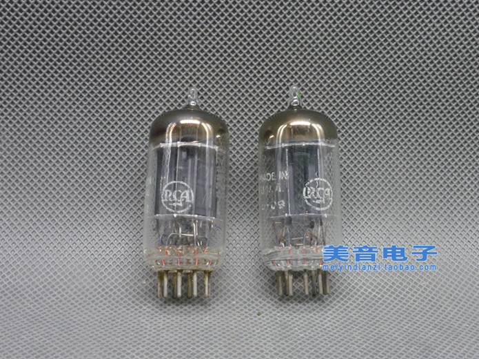 US RCA Black Screen Square 12AU7 Vacuum Tube E82CC 5814 6189 B329 ECC82 Vacuum Tube