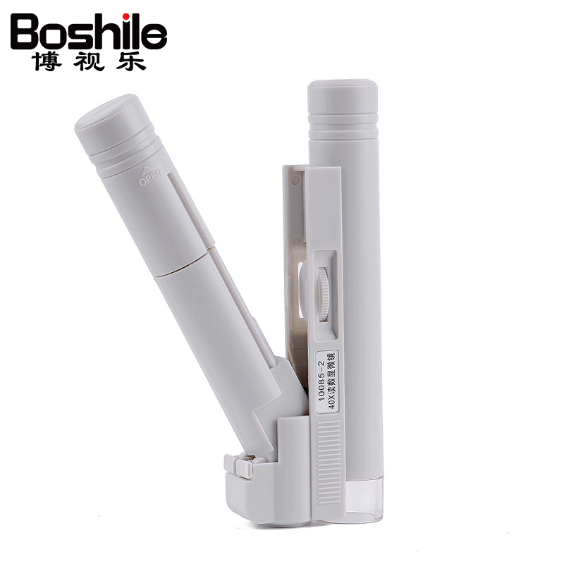 Bo Shi Le magnifying glass High power HD 100x with LED light with scale Handheld portable professional microscope