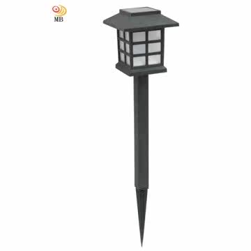 月阳古典太阳能充电式自动光控LED庭园灯草坪灯插地灯超值2入(502