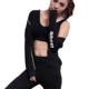 Chạy áo khoác thể thao áo khoác thể thao áo sơ mi cardigan giản dị Phiên bản Hàn Quốc của quần áo yoga dài tay áo len mỏng mùa xuân và mùa thu nữ áo khoác tập gym Áo khoác thể thao / áo khoác