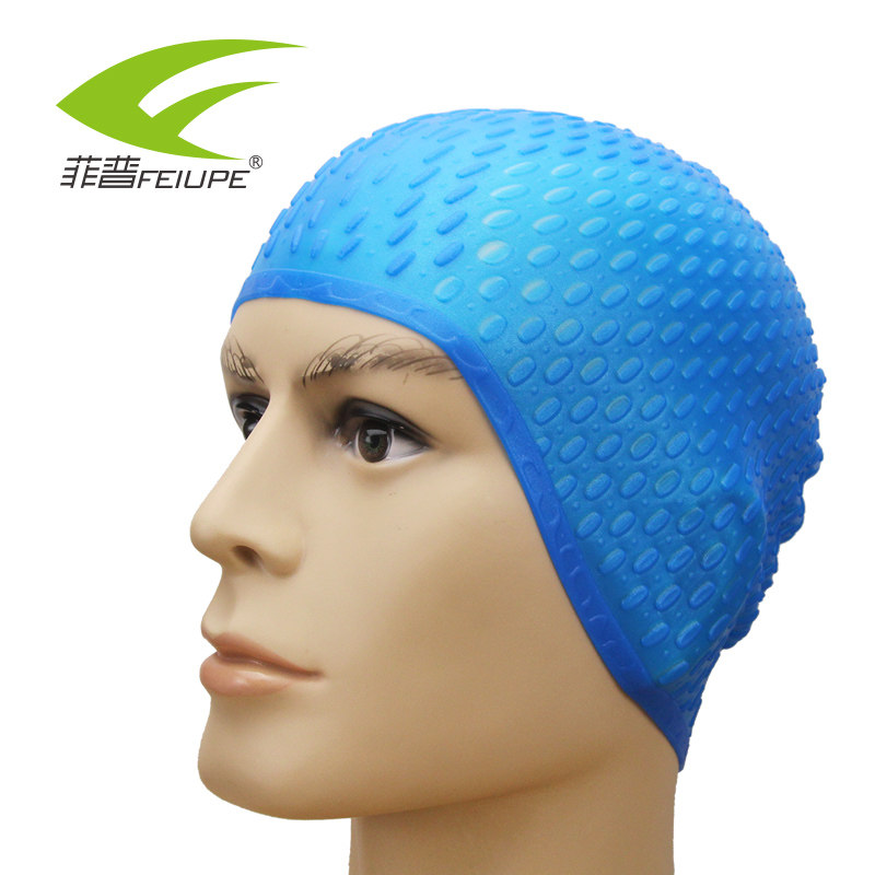 Phip Fashion Swim Hat Woman Hair Waterproof Swimming Cap Silicone Ear Swimming Hat Male Adult Style