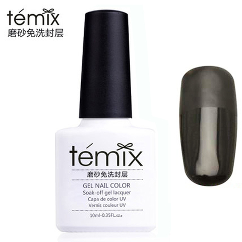 Temix磨砂免洗封层光疗甲油胶功能面 可卸免洗封层UV胶封层