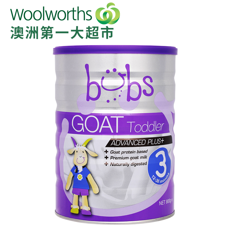 woolworths澳洲原装进口 Bubs 配方羊奶粉3段 800g 婴儿奶粉直邮