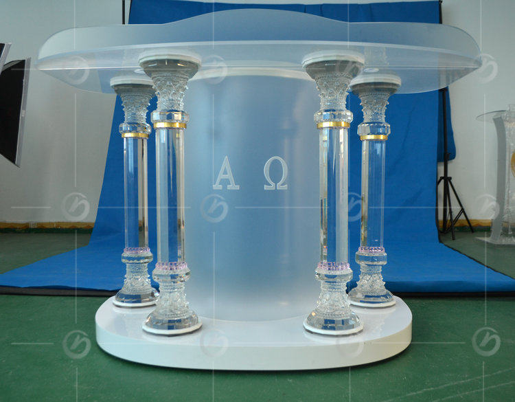 Import Crystal Christian Church Podium Chant Scripted Podium Lecture Poetic Terrace Imperii Prayer Altar Transparent Table
