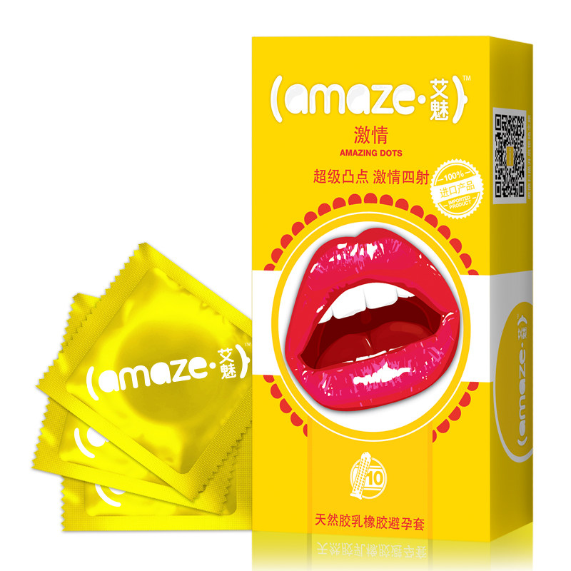 艾魅避孕套 激情颗粒男用安全套送带刺狼牙套成人情趣计生用品
