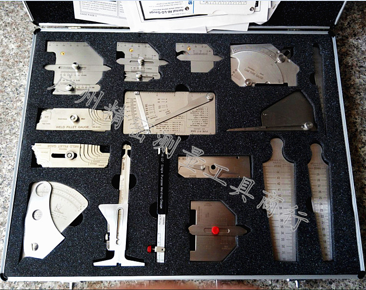 Welding inspection ruler Weld inspection ruler fillet weld gauge welding measuring tool 16 pieces 13 pieces set