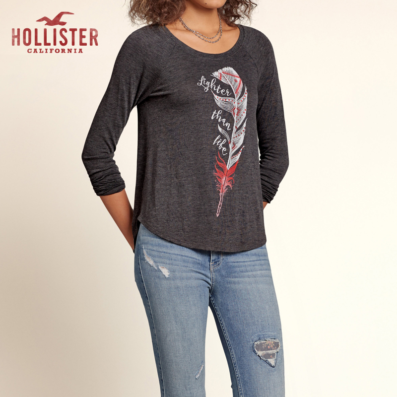 Hollister垂褶图案 T 恤 女 99962