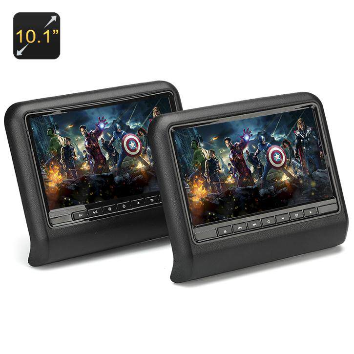 10 1 Inch Car Headrest Monitors DVD Player-Region Free