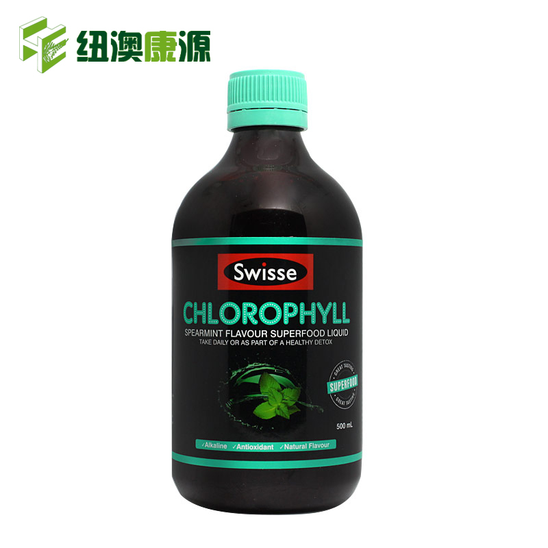 Swisse叶绿素500ml 清体肠胃排毒 薄荷味 新西兰直邮正