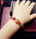 Em bé sơ sinh bị nghiền nát ác 12 Zodiac gỗ gụ óc chó Huben cuộc sống dây đỏ vòng đeo tay vòng chân vòng chân - Vòng chân vòng đeo chân Vòng chân