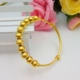 Euro Coin Trang sức Vòng đeo tay mạ vàng Có thể điều chỉnh Giả Sha Jin Jin Bracelet Bracelet Hollow chuyển hạt vòng tay phụ nữ