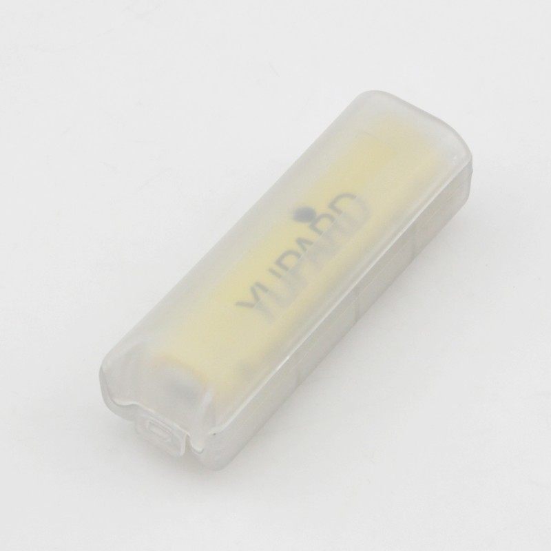 1 section 18650 rechargeable lithium battery LED intense light flashlight battery storage box