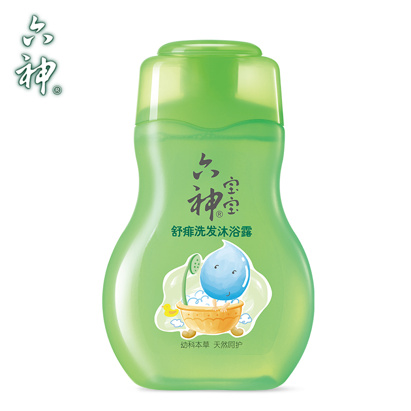 【正品保证】六神宝宝舒痱洗发沐浴露（汉草幼护方）天然温和滋润