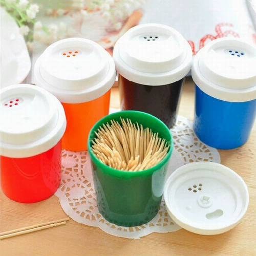 淘乐士 Creative Candy Coffee Cup Cup Multi -Use Зубная приправа приправы приправы для бутылки для бутылки зубочистки