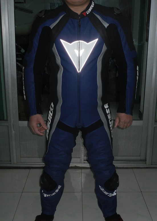 Special offer Danse Brazilian buffalo skin Titanium mesh one-piece racing anti-fall suit Track special racing suit