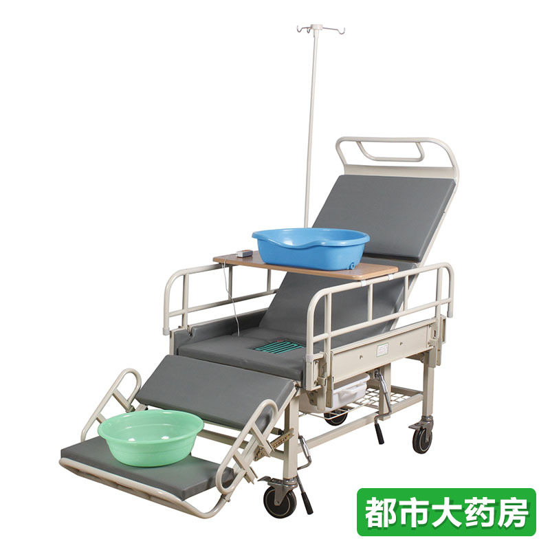 助邦多功能护理床 A05家用双摇护理病床 轮椅式 瘫痪病人床JH