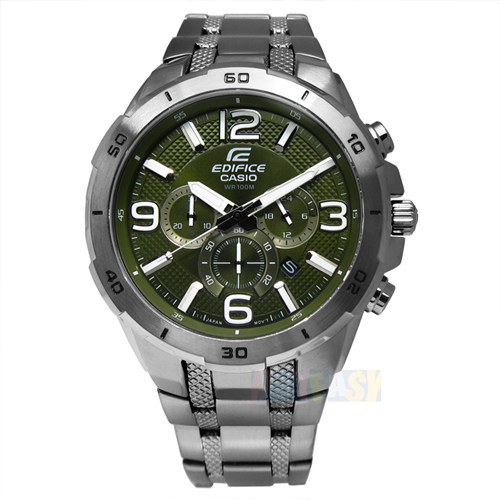 台湾官网直邮进口EDIFICE CASIO / EFR-538BK-3A 男士强悍魅力三