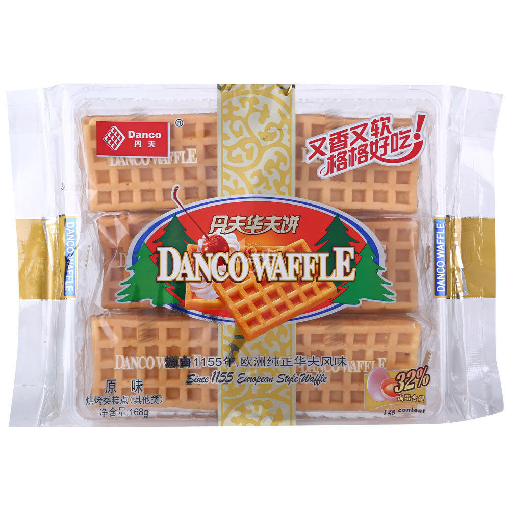 丹夫 华夫饼 原味 168g/袋