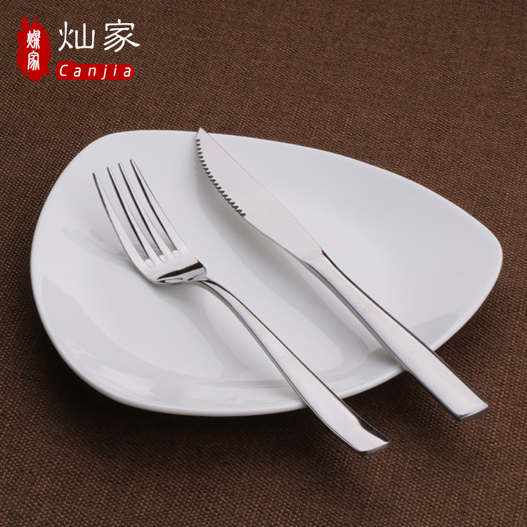 Can is home pure white ceramic tableware triangle plate dessert plate tray starch plate plate plate