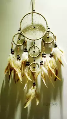 Exquisite birthday gift Korean version of exquisite handmade room interior dream catcher net hanging decoration home pendant five circles