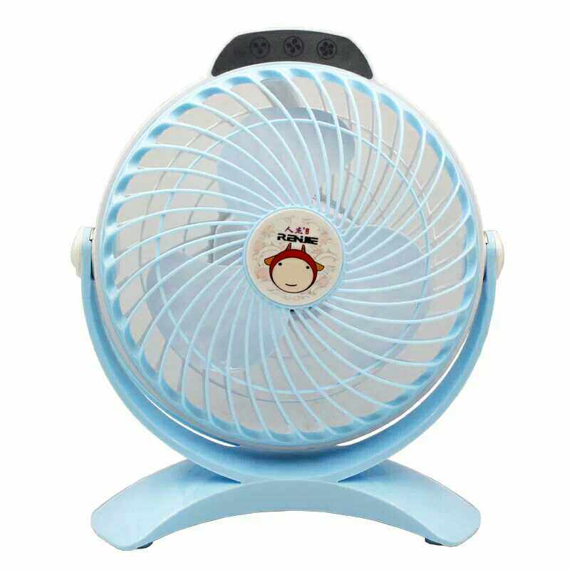 Renjie USB charging 7 inch mute mini table fan desk fan dormitory bedside portable small fan