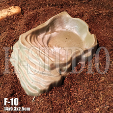 Аксессуары для рептилии abs 陆龟爬虫宠物食盆 大小号泡澡水盆