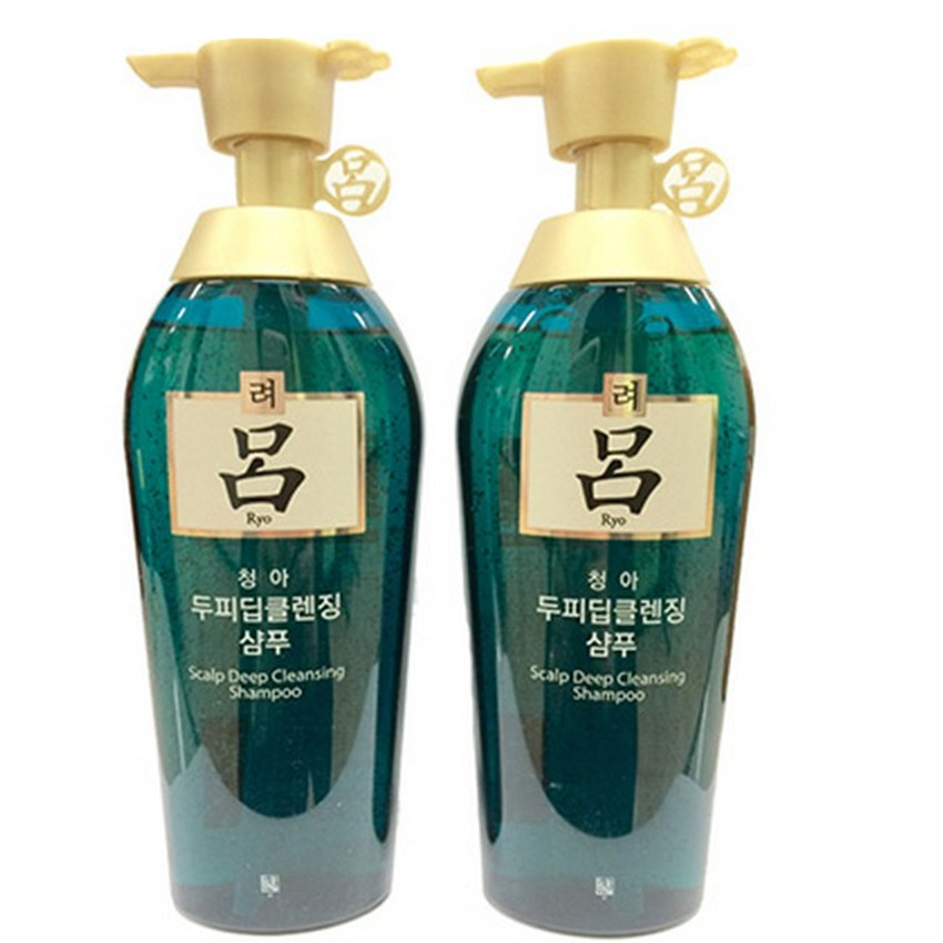 韩国RYOE绿吕洗发水防脱控油去屑养发450g*2控油去屑舒盈清爽控油
