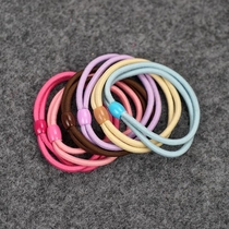 Simple double strand rubber band color 2 in 1 Hairband pony tail elastic rubber band 10
