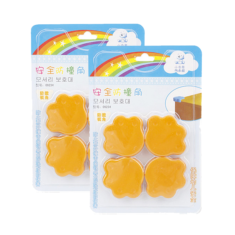 小白熊安全防撞角桌角保护套 防护角 2对装09234-2