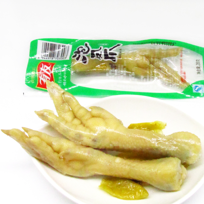 【天猫超市】有友 山椒泡凤爪28g单爪 泡椒鸡爪 重庆特产零食味道