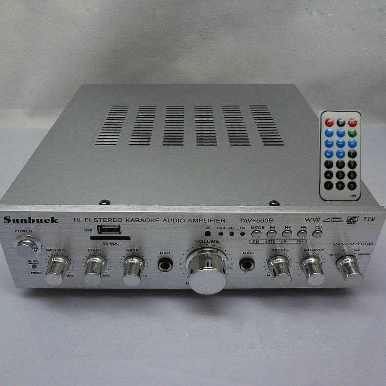 Ring Bull Toshiba Tube C5198 300W High Power Amplifier Professional Home K Song USB Radio