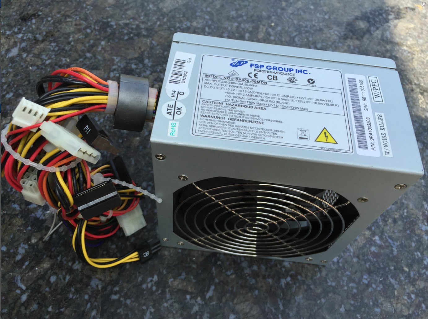 Original dismantling machine FSP 400 - 60MDN Rated 400W Power Mute Power Supply Shanghai Spot